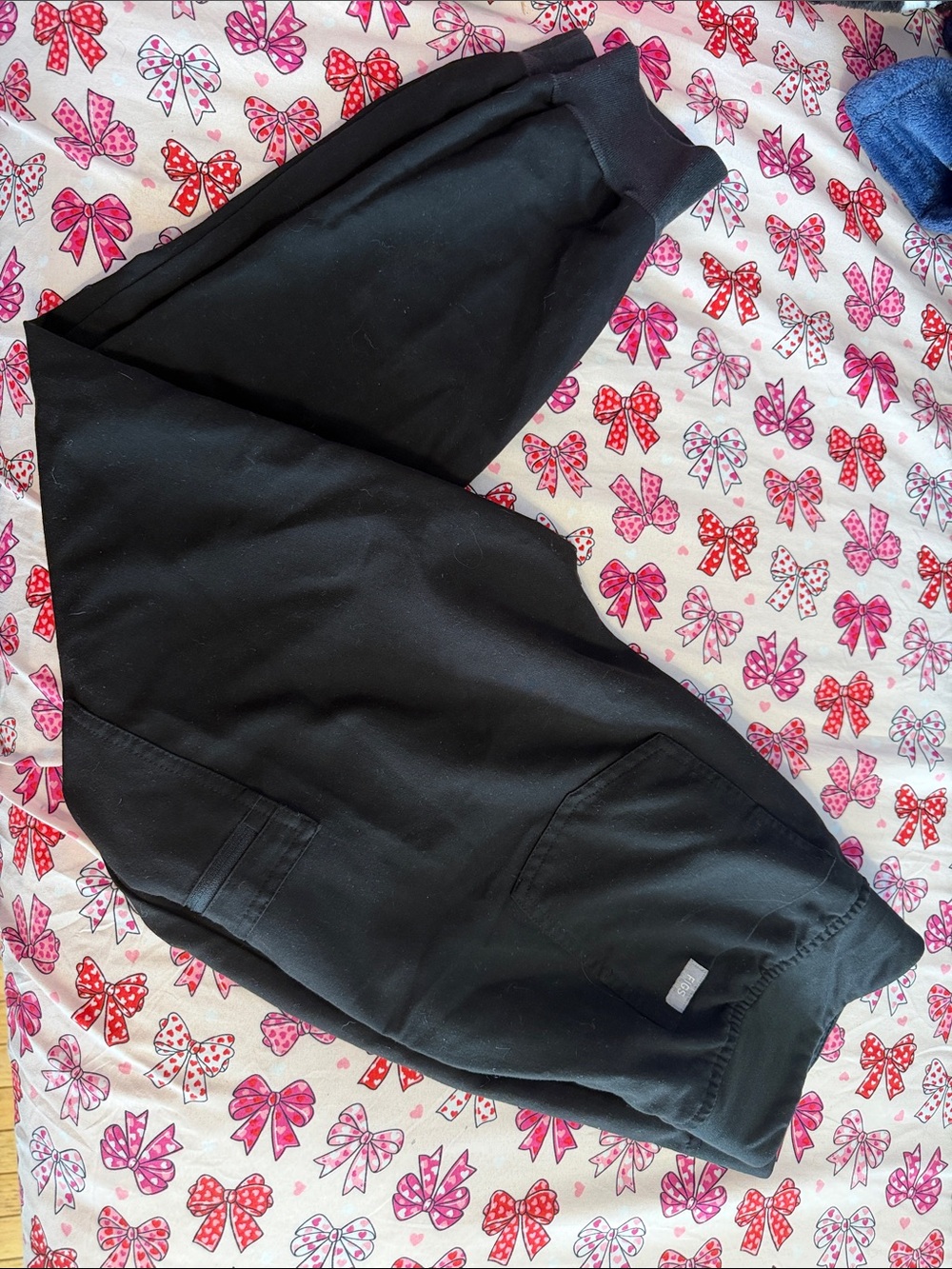 Figs Women's Black Joggers with Elastic Cuffs